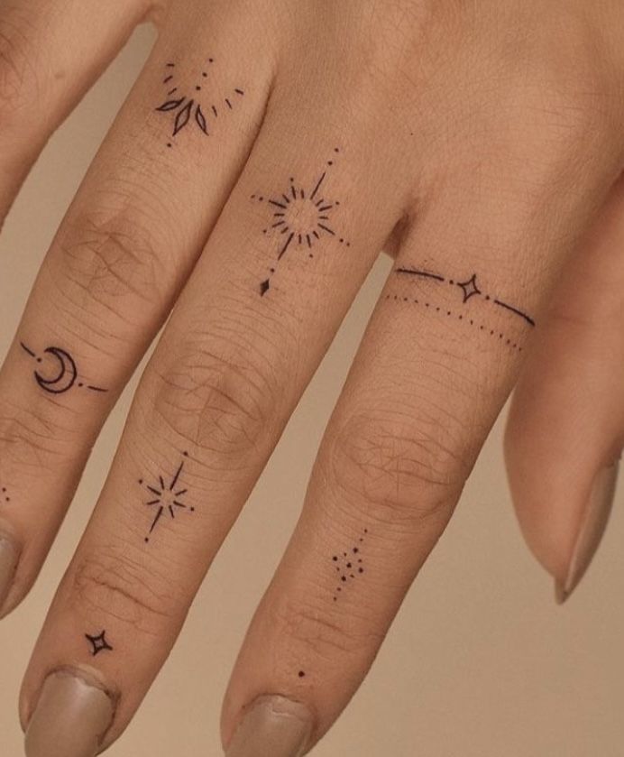 Effortlessly stylish but famously high-maintenance, finger tattoos need a dedicated owner ready for regular touch-ups.
