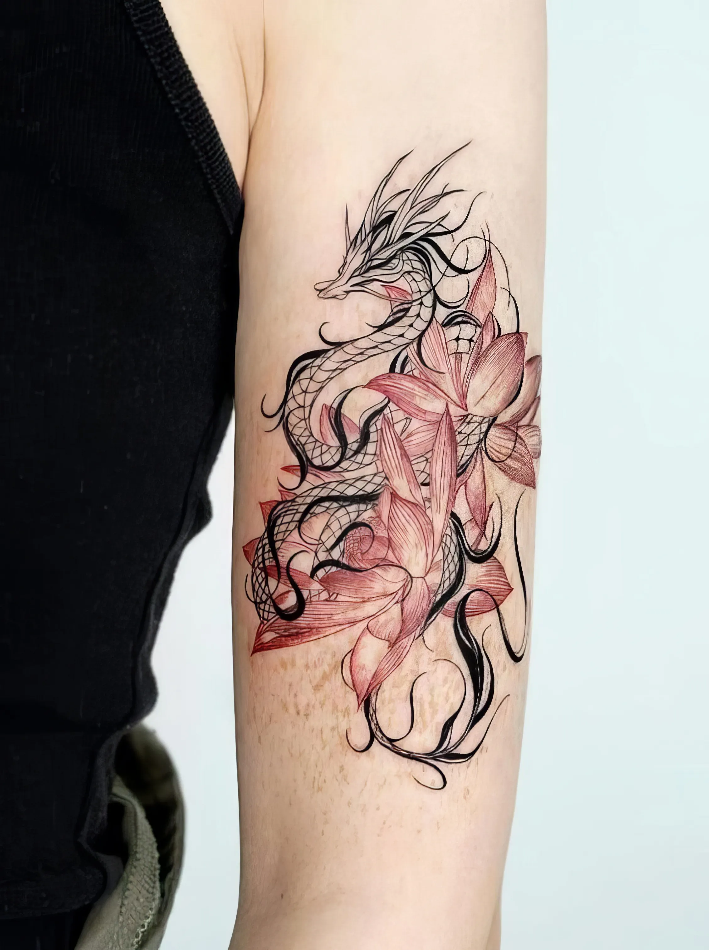full arm dragon tattoo