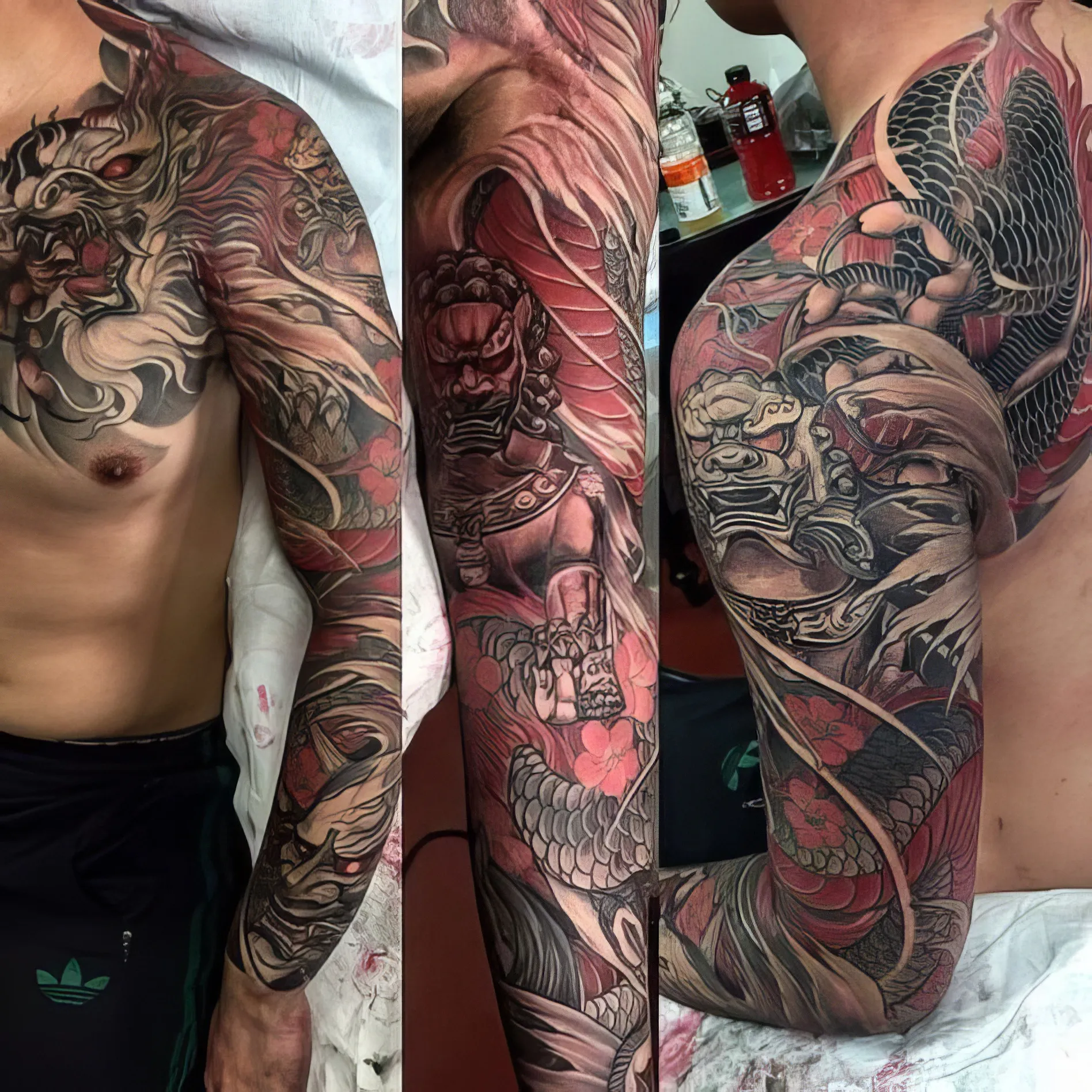 full arm dragon tattoo