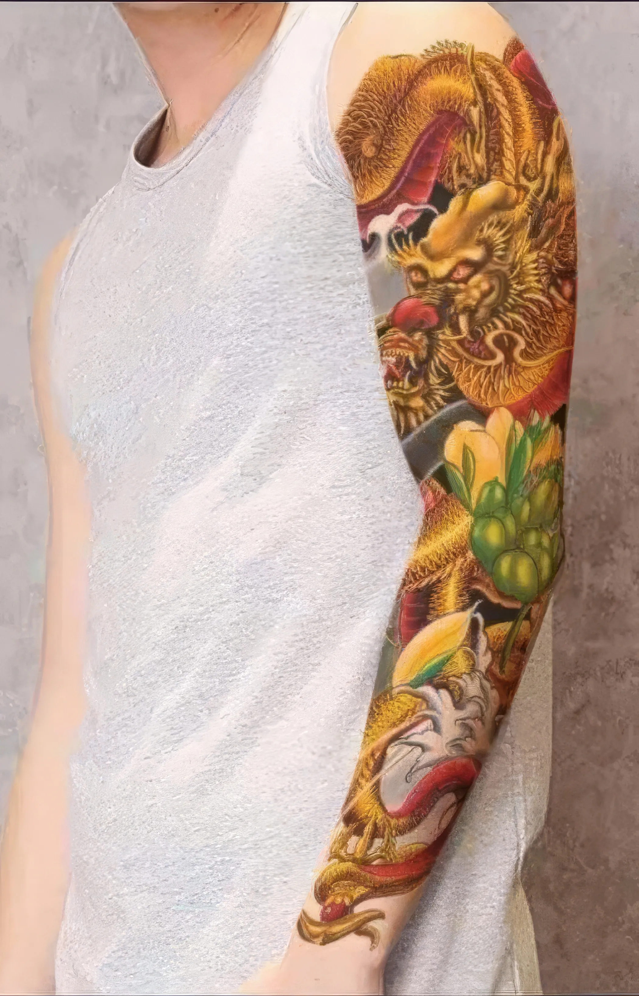 full arm dragon tattoo