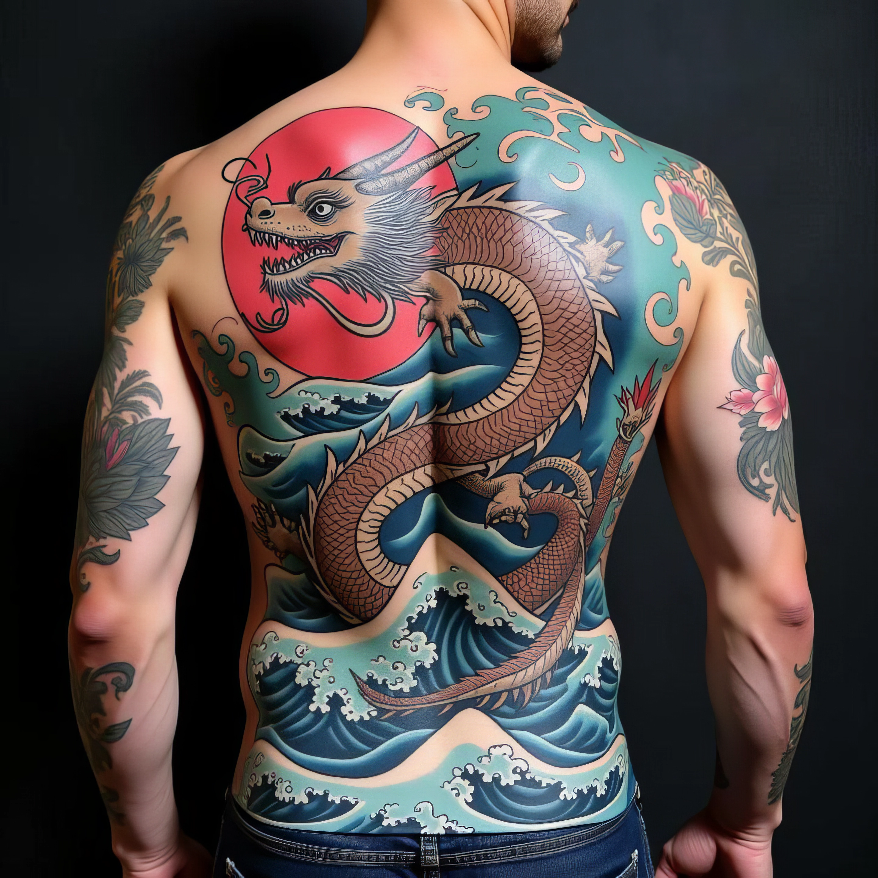 full back dragon tattoo