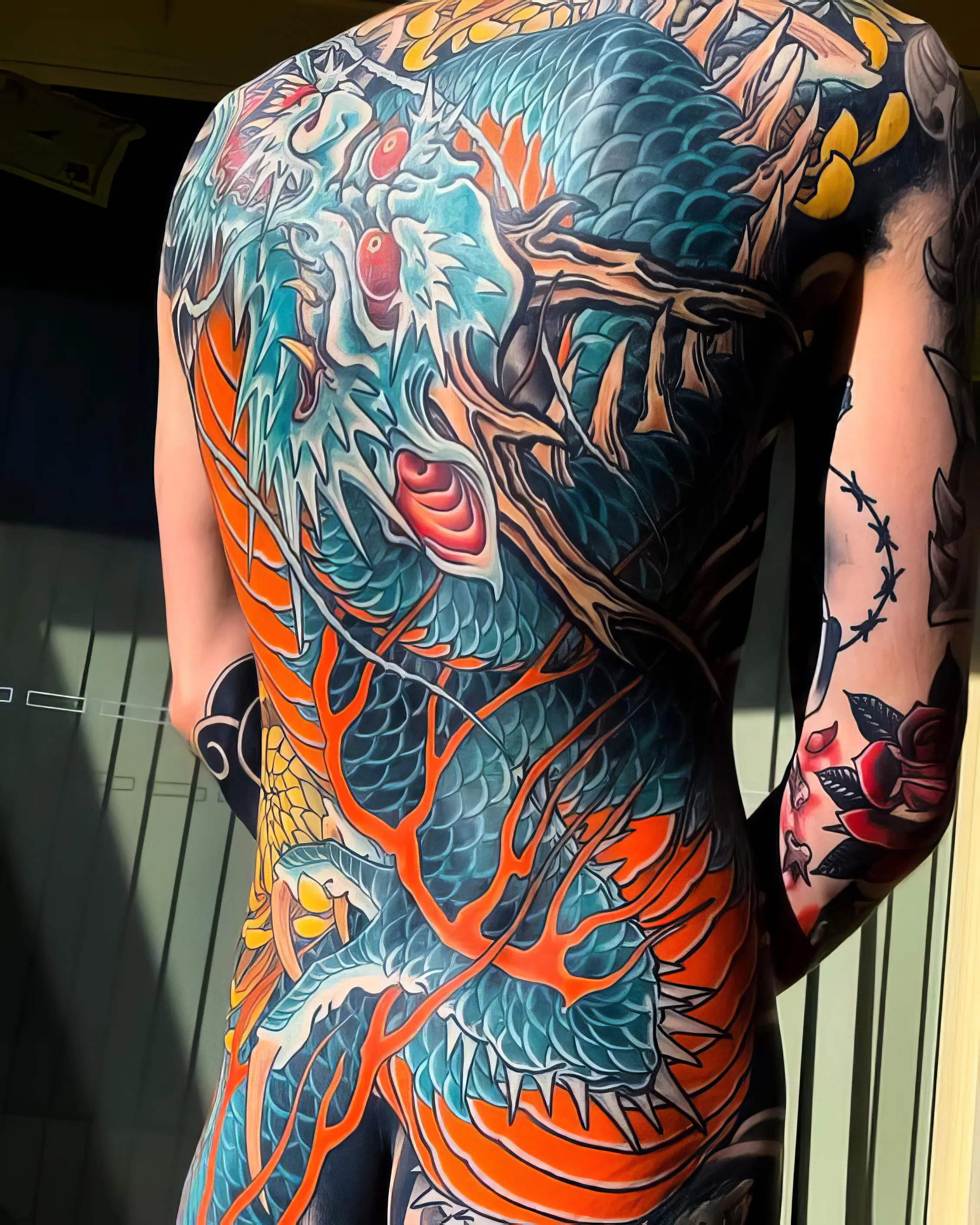 full back dragon tattoo