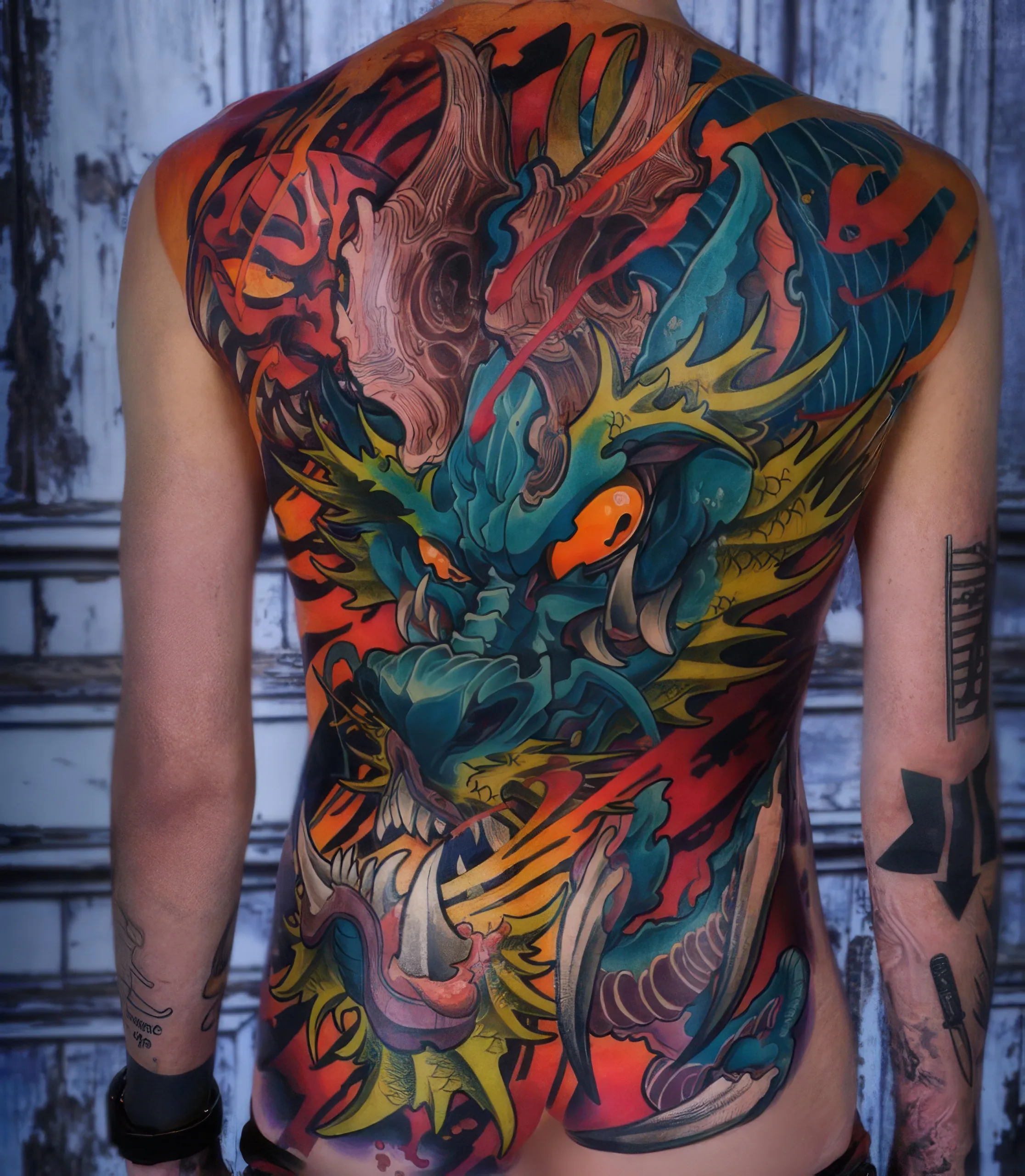 full back dragon tattoo
