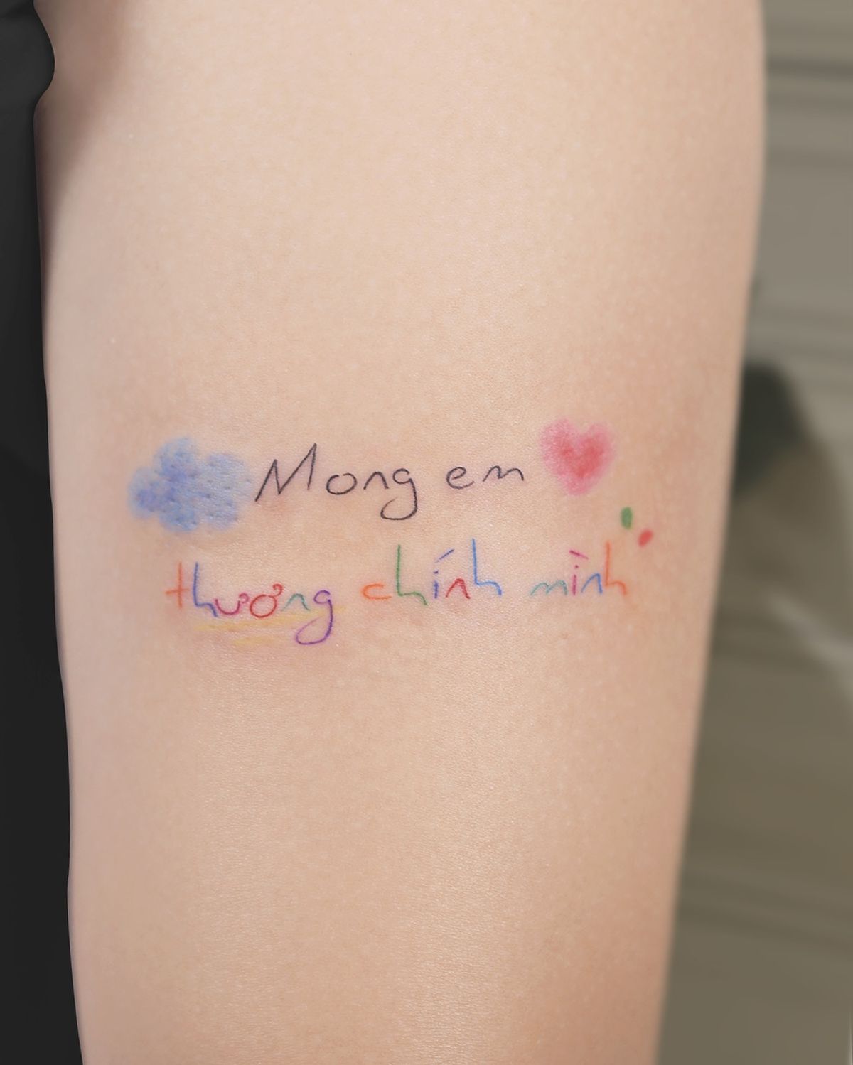 hình xăm chữ việt nam