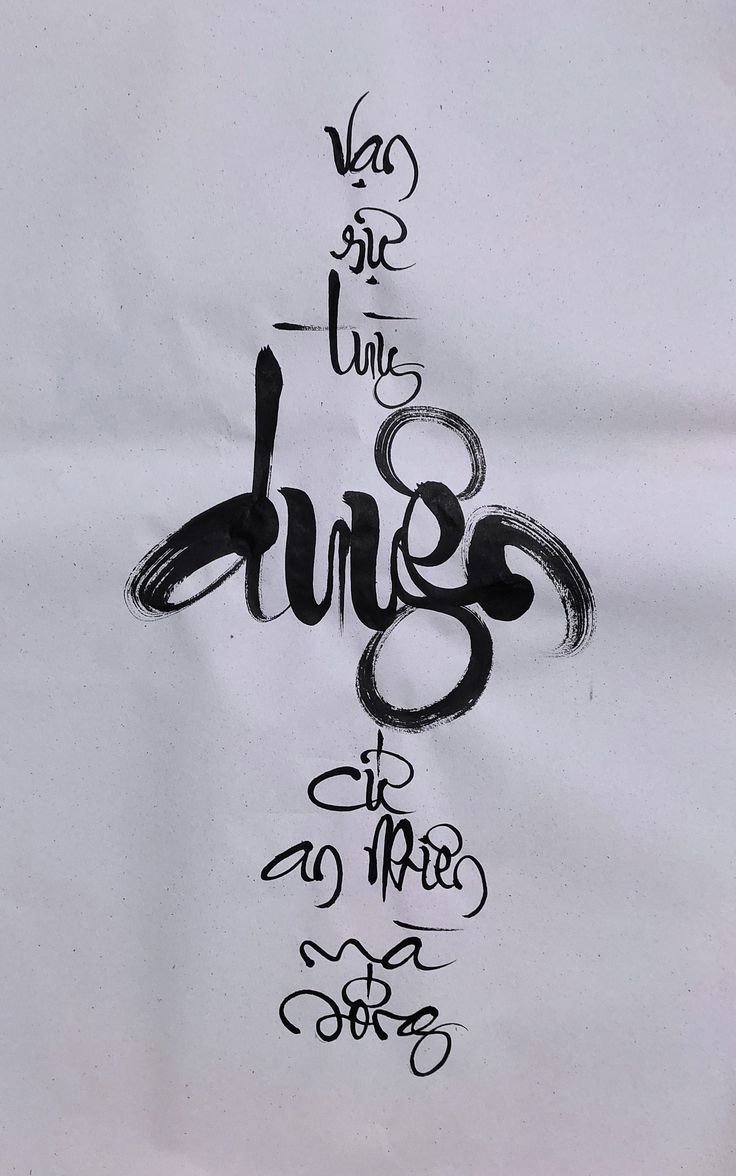 hình xăm chữ việt nam