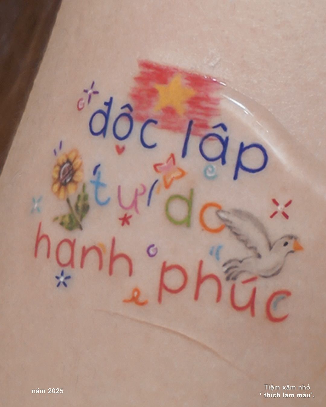 hình xăm chữ việt nam