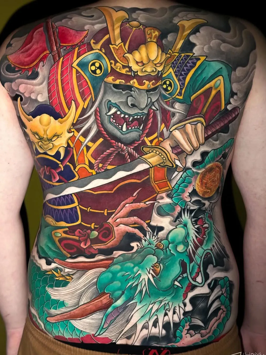 Full back traditional Japanese tattoo