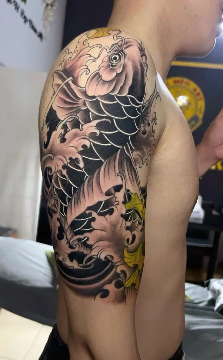Top 15+ Mẫu Hình Xăm Cá Chép Nhật Cổ Đa Phong Cách
