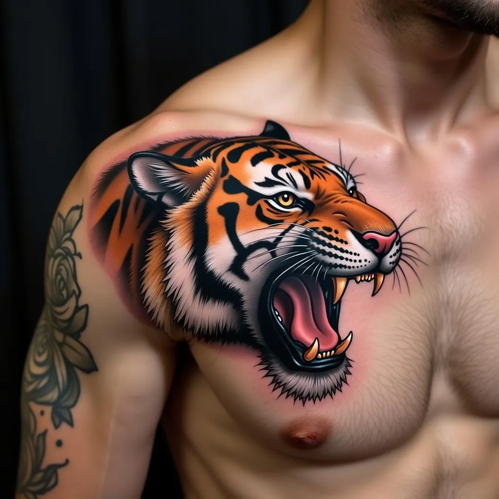 Samurai Tiger Tattoo