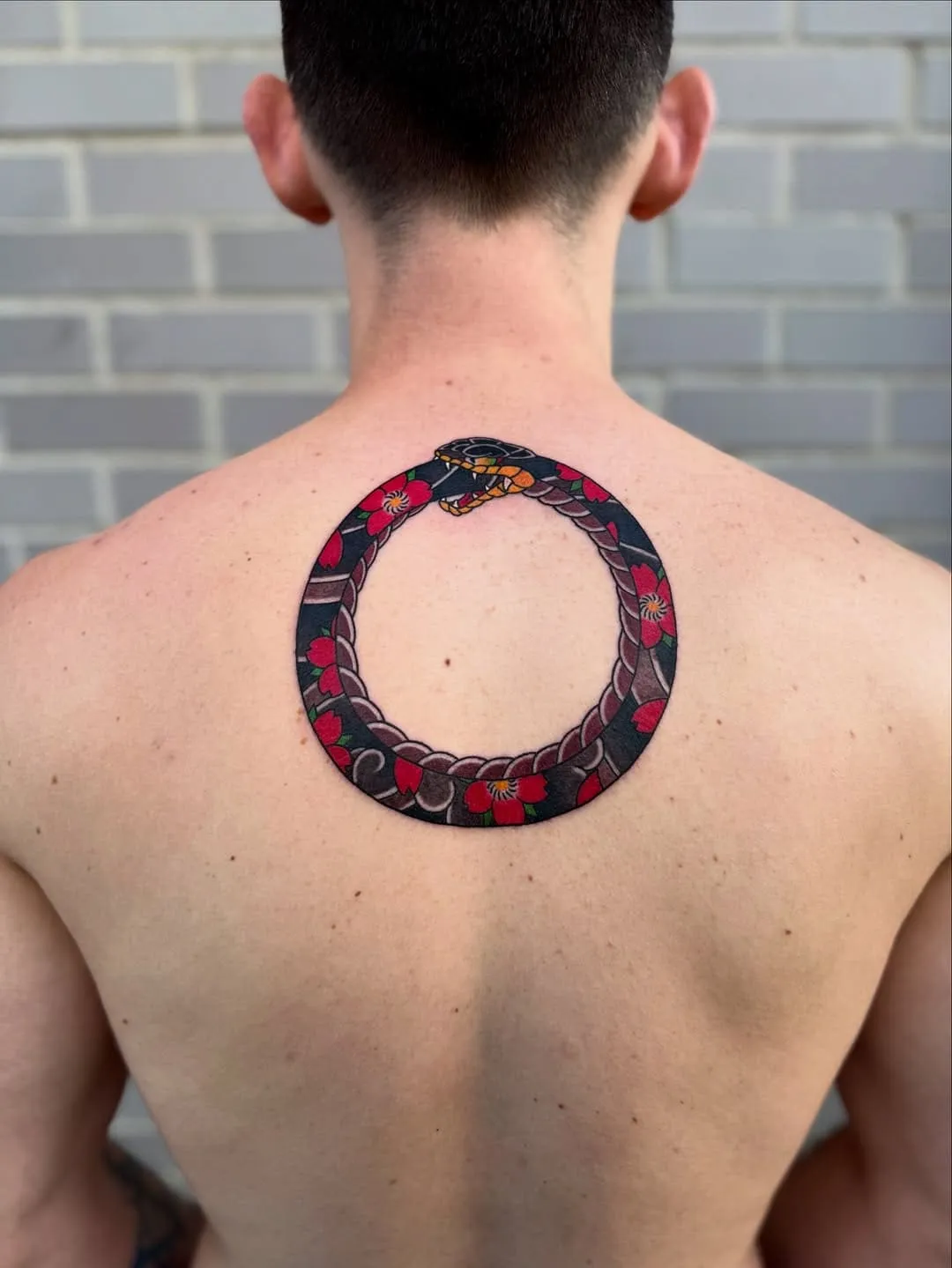 Mini Traditional Japanese Tattoo on the nape of the neck