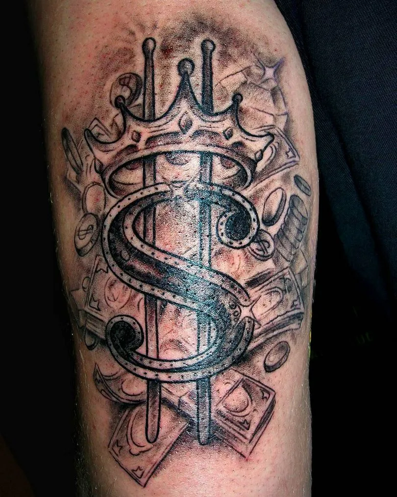 money tattoo