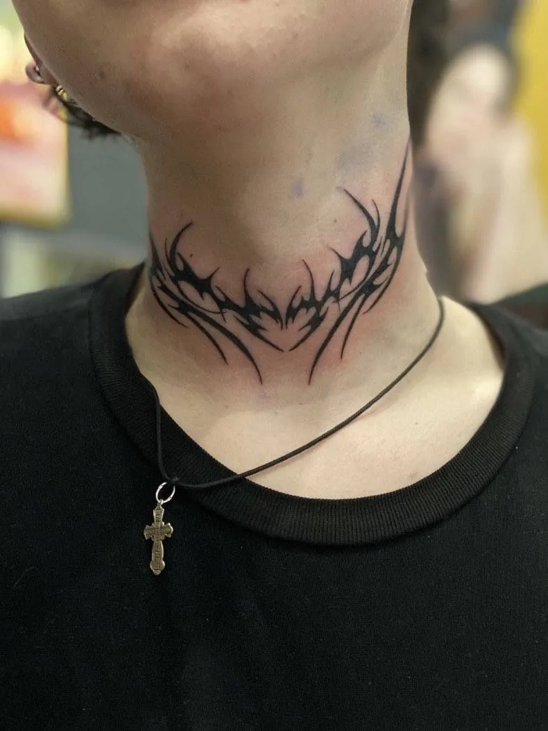 Choosing the front of the neck offers unmatched visual impact, though it comes with a legendary reputation for intensity.