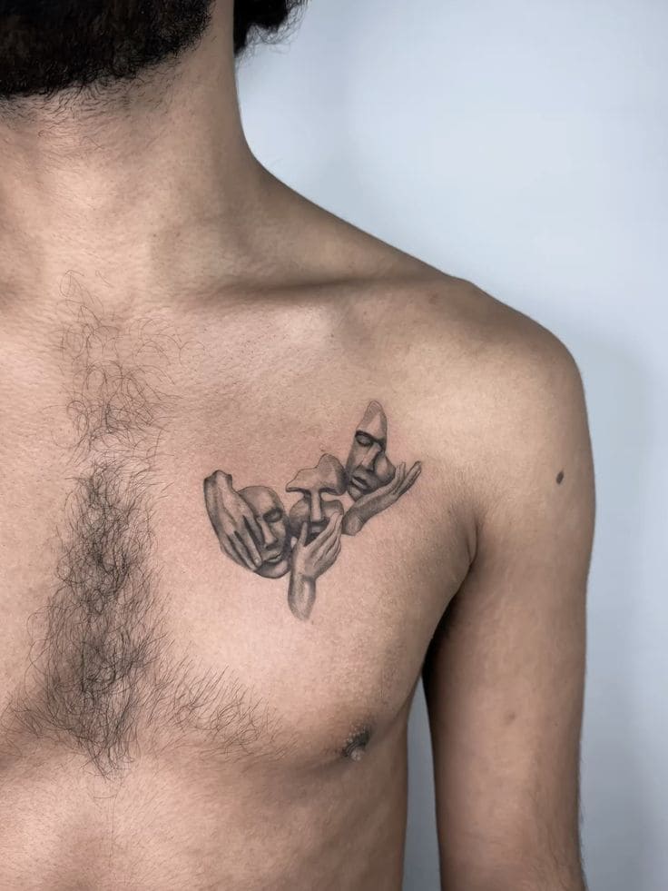 small chest tattoos for men