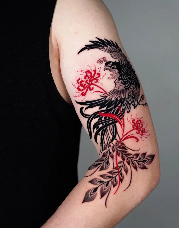 hình xăm hoa bỉ ngạn cho nam