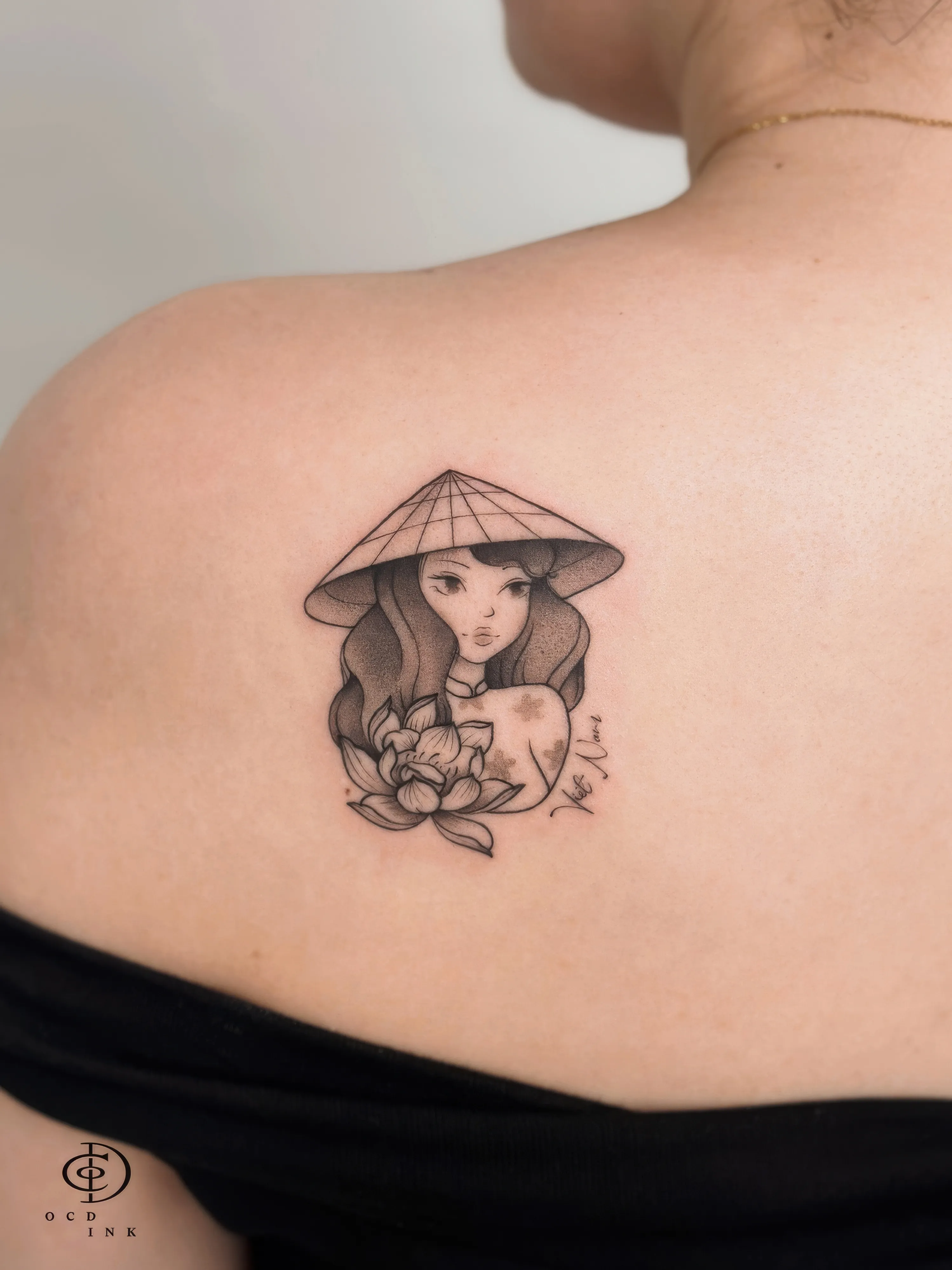 Vietnamese Conical Hat Tattoos In Hanoi