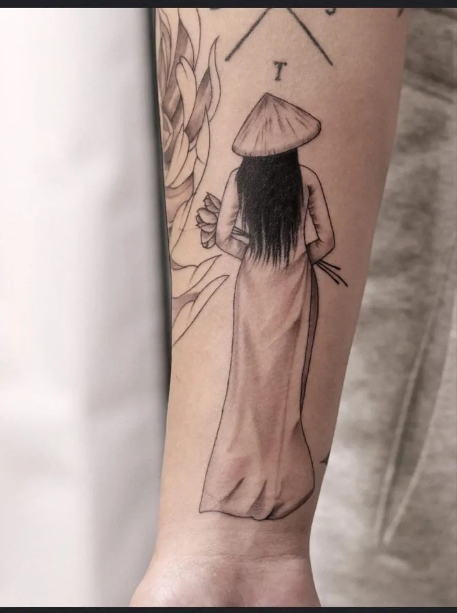 Feminine Vietnamese lady tattoos