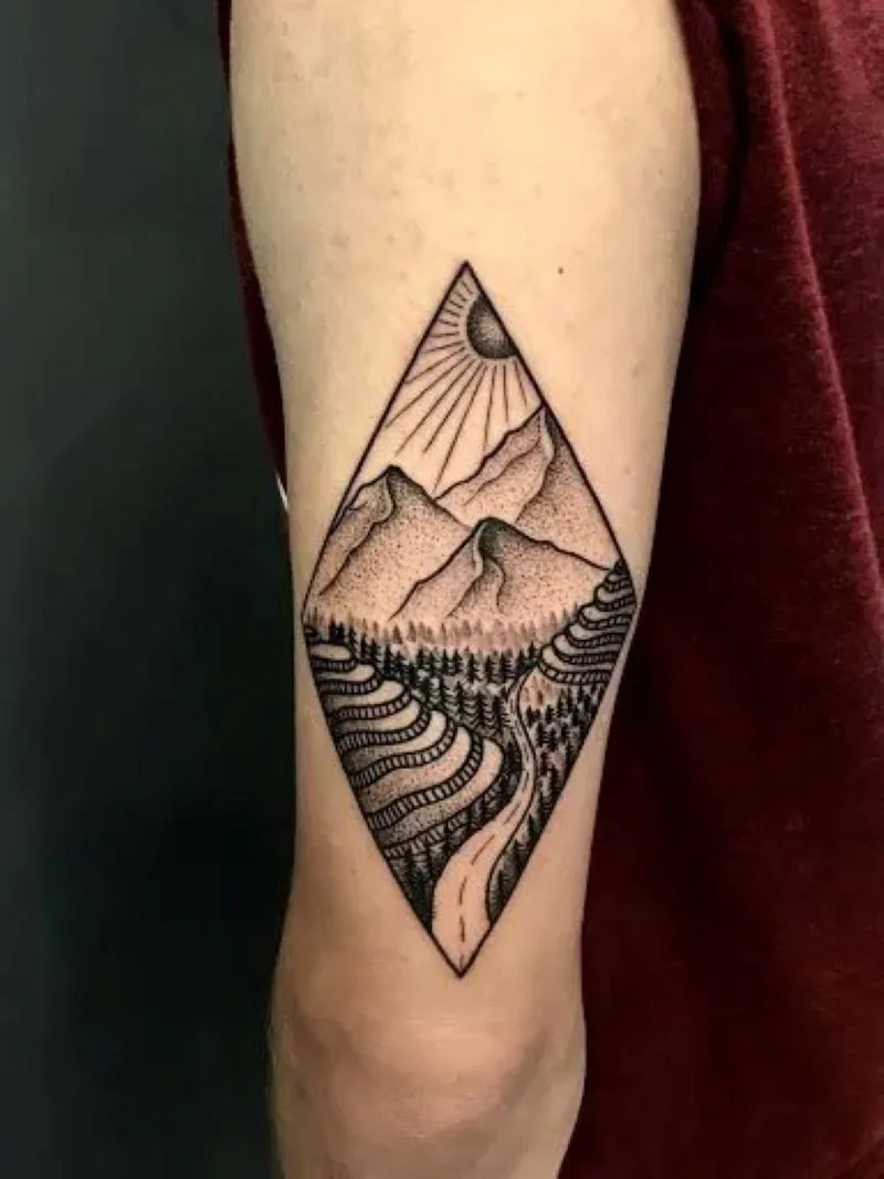 Hình Xăm Phong Cảnh Việt Nam