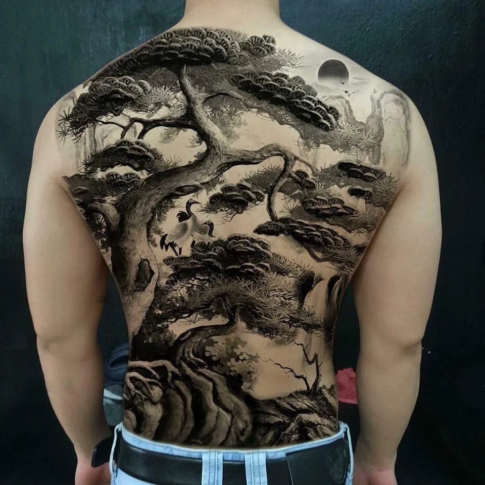 wood element tattoos