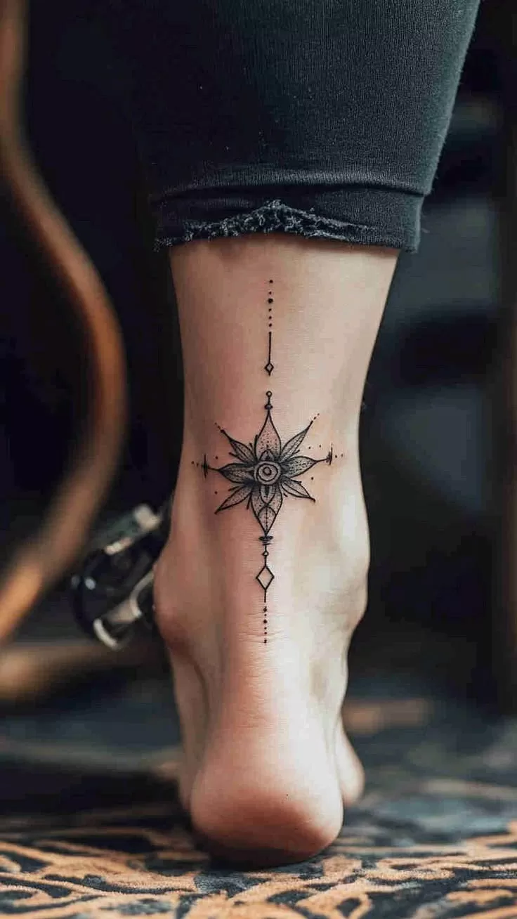 15+ Mẫu Hình Xăm Cổ Chân Nữ Thanh Lịch Truyền Cảm Hứng