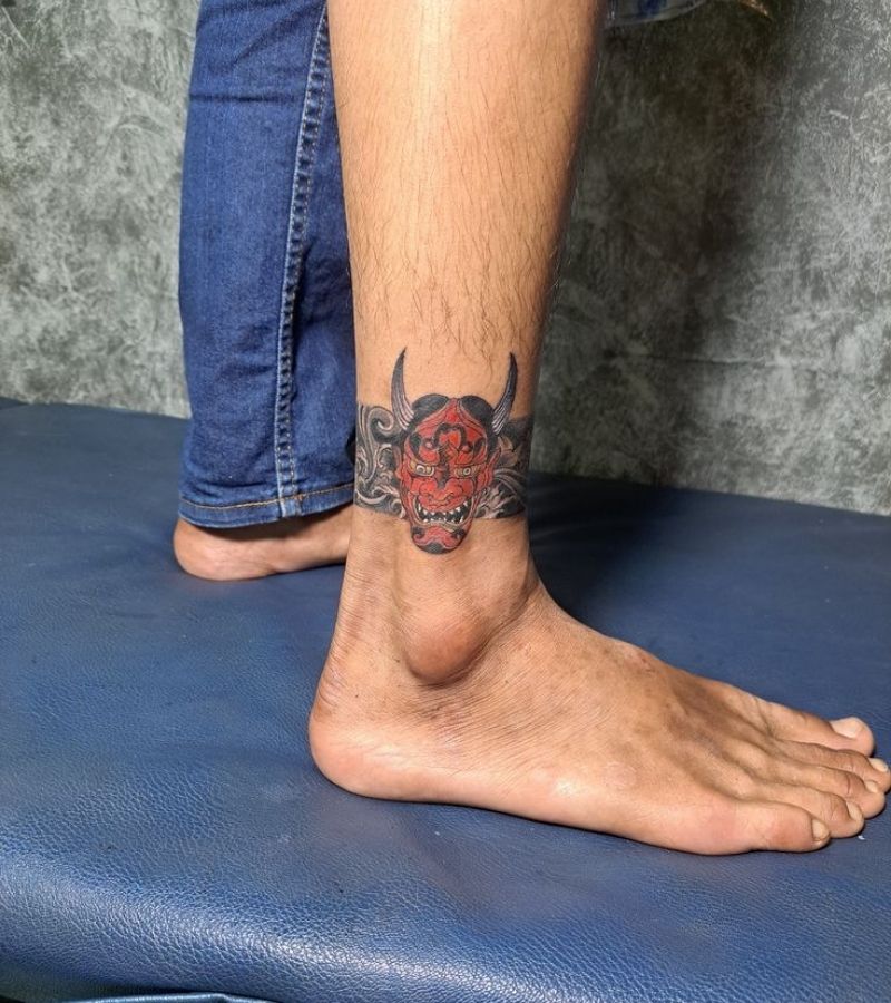 ankle tattoos men