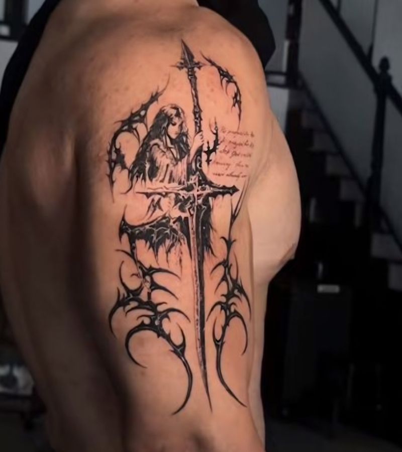 bicep tattoos for men