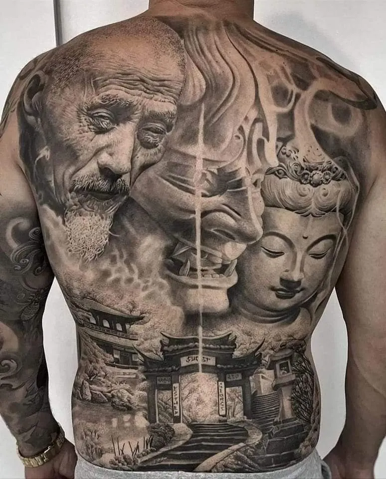 7+ Best Black And White Demon Face Tattoo Designs For 2026