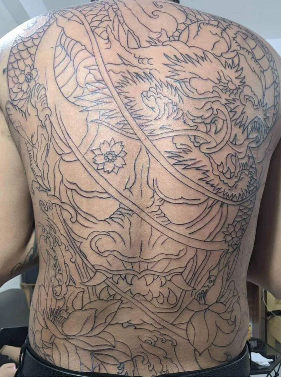 7+ Best Black And White Demon Face Tattoo Designs For 2026