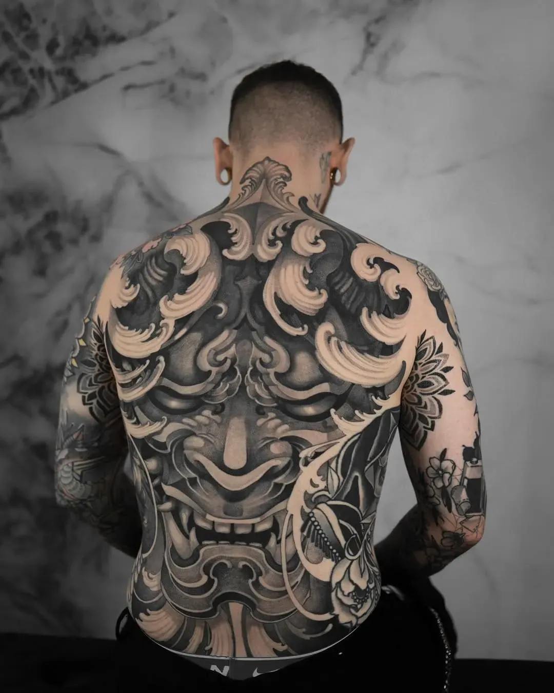 7+ Best Black And White Demon Face Tattoo Designs For 2026