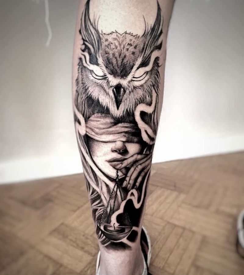 calf tattoos for men