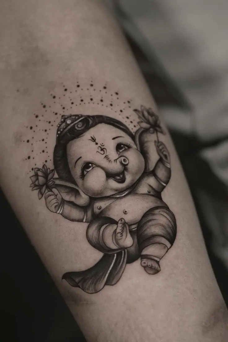 H&igrave;nh xăm thần Ganesh