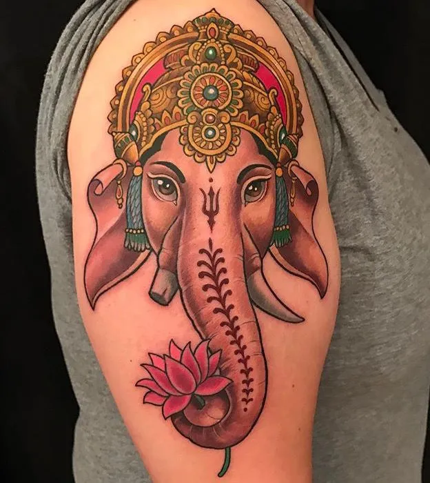 H&igrave;nh xăm thần Ganesh