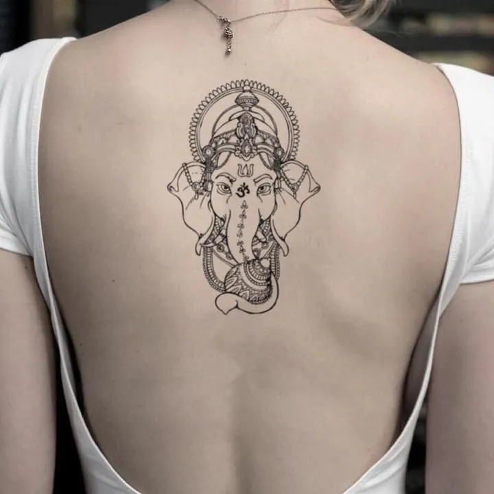 H&igrave;nh xăm thần Ganesh