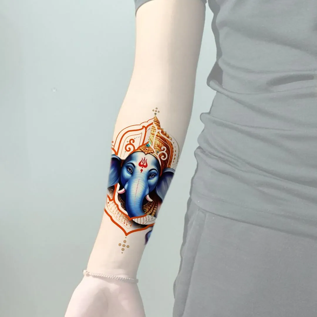 H&igrave;nh xăm thần Ganesh