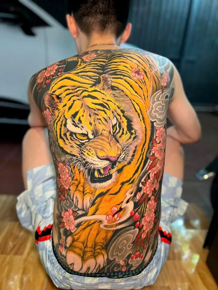 Top 4 most Japanese Tiger Tattoos beautiful design styles.