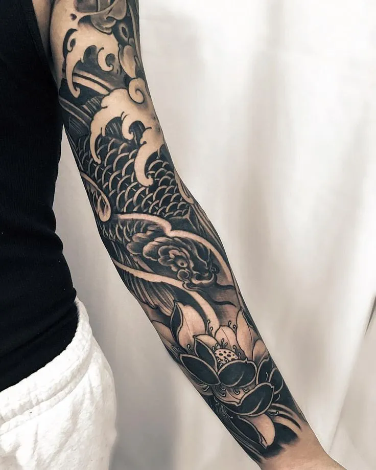 Top 9 Most Exquisite Koi Fish Tattoo Black and White Designs for 2026