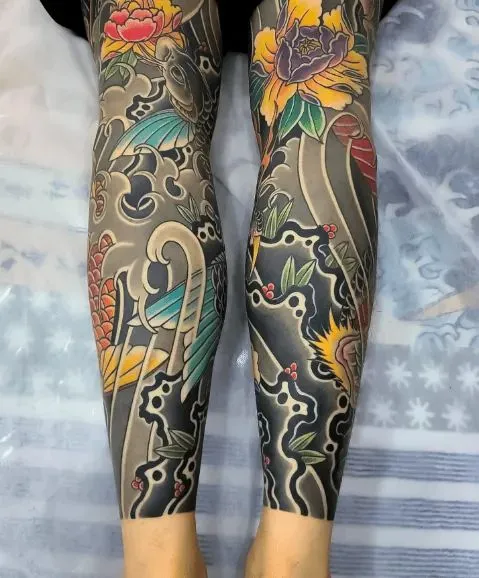 5+ Iconic Style in Leg Japanese Tattoos to Represent Your Strength