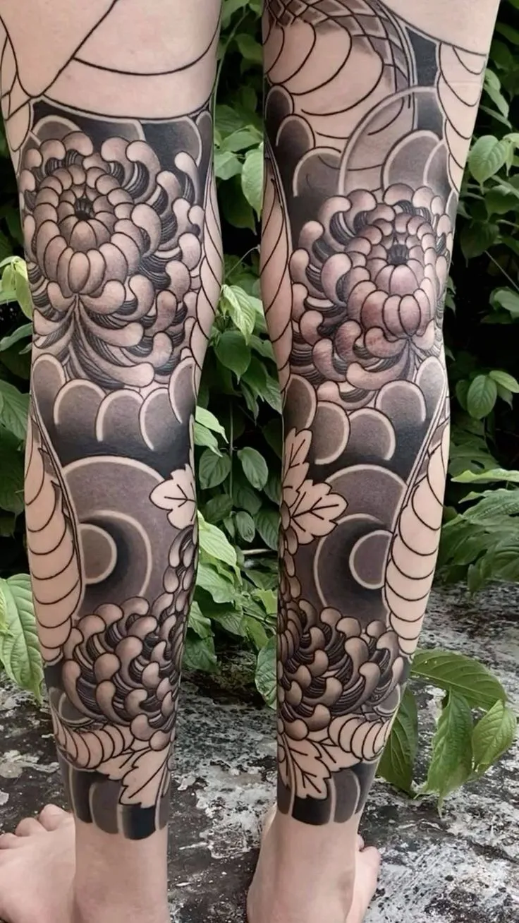 5+ Iconic Style in Leg Japanese Tattoos to Represent Your Strength