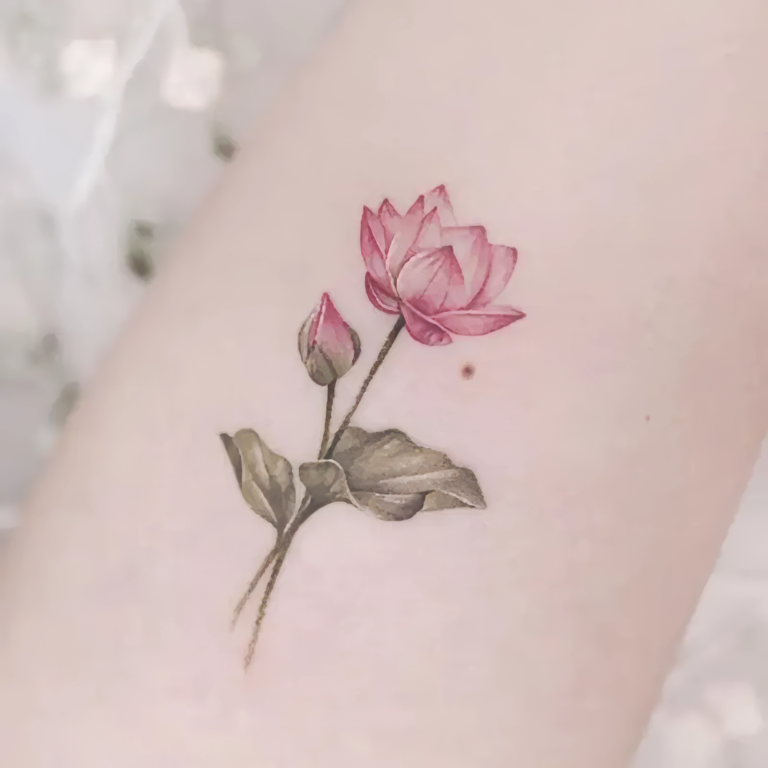 xăm hình hoa sen ở hà nội