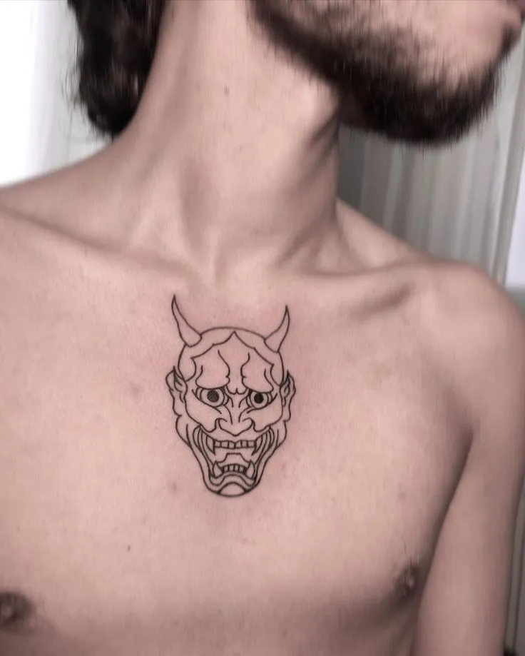Top 20+ Mini Demon Face Tattoo Designs: Subtle Protective Symbols and Embrace of Feminine Strength