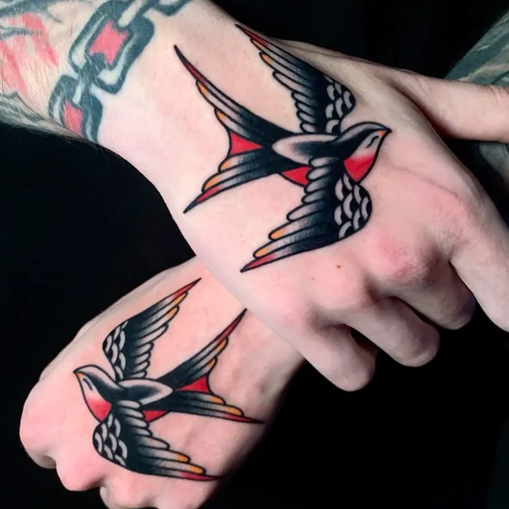 old school bird tattoo