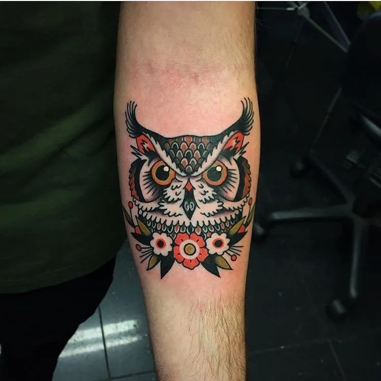 old school bird tattoo