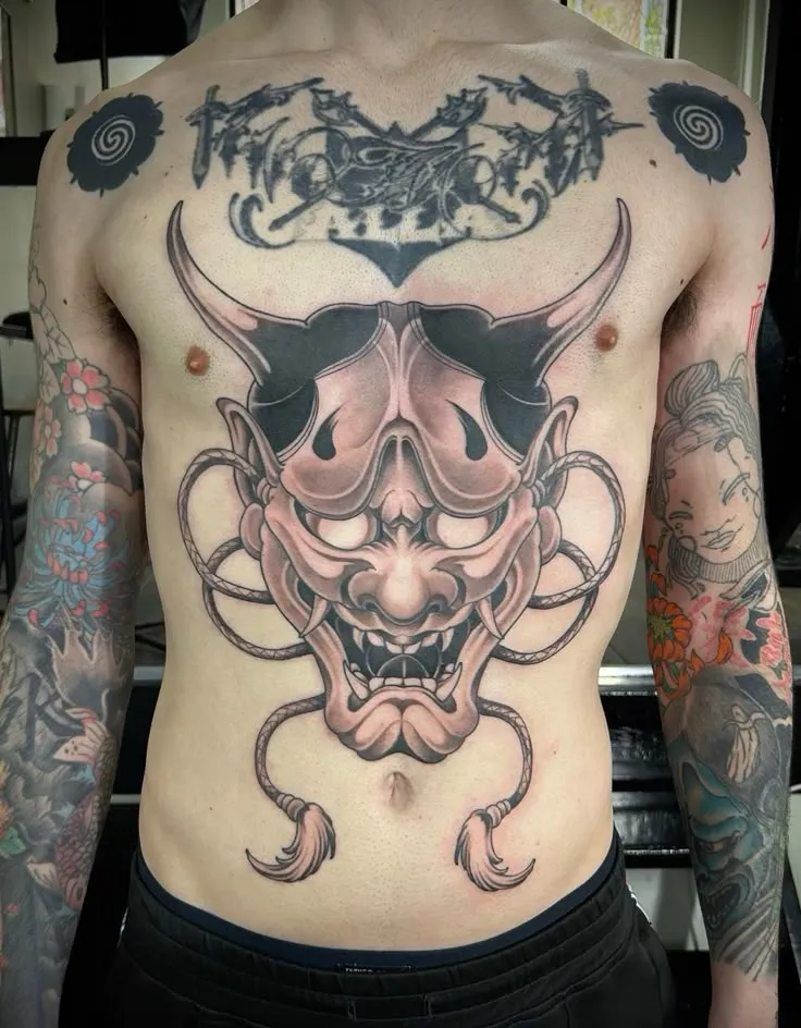 Top 20+ Oni Tattoo Designs Powerful Protective Symbols