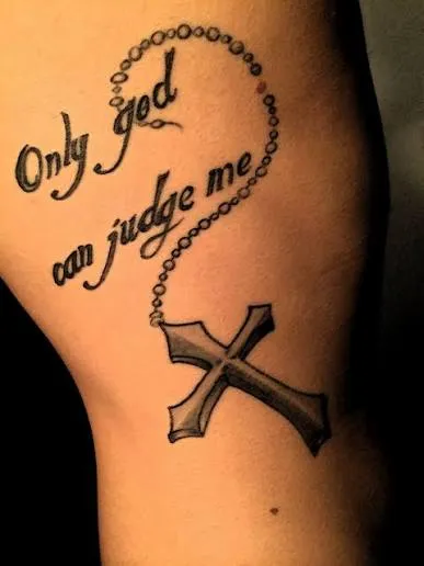 only god can judge me tattoo