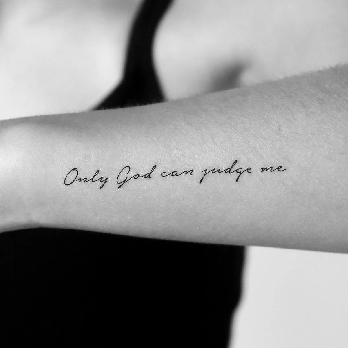 only god can judge me tattoo