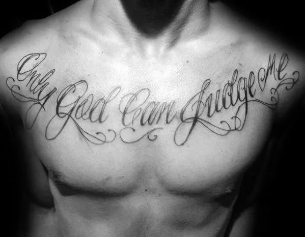 only god can judge me tattoo