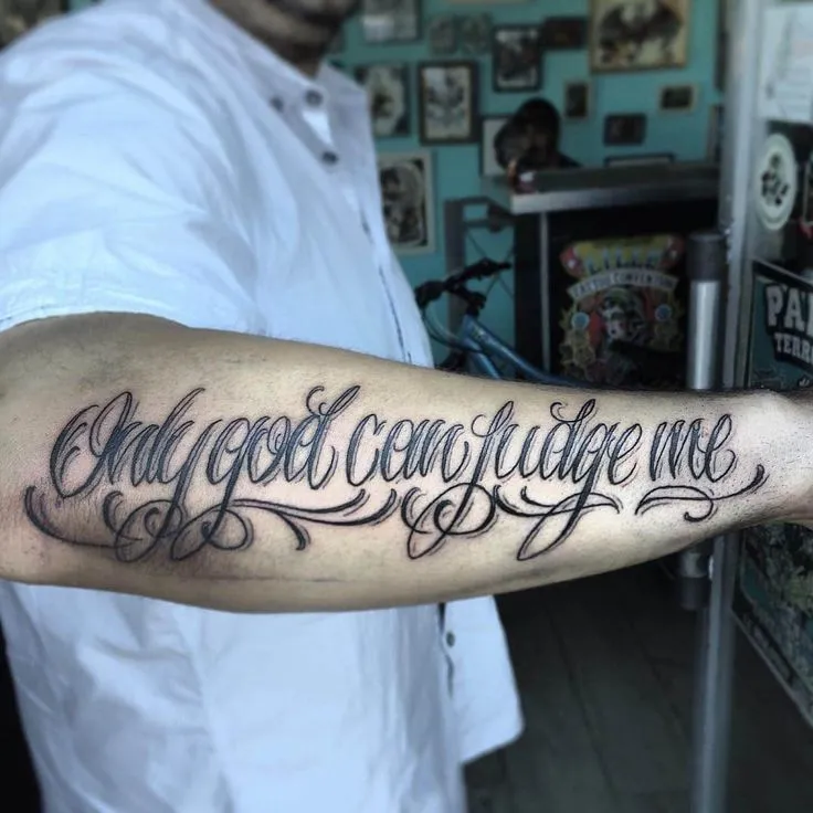 only god can judge me tattoo