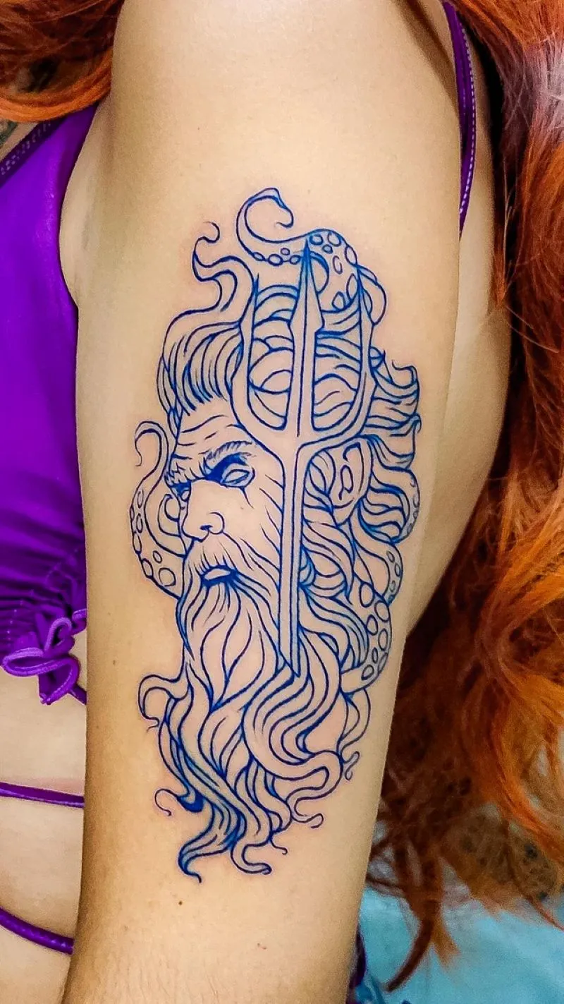 8+ Mẫu Hình Xăm Thần Poseidon Sức Mạnh Đại Dương Và Sự Tự Do Bất Tận