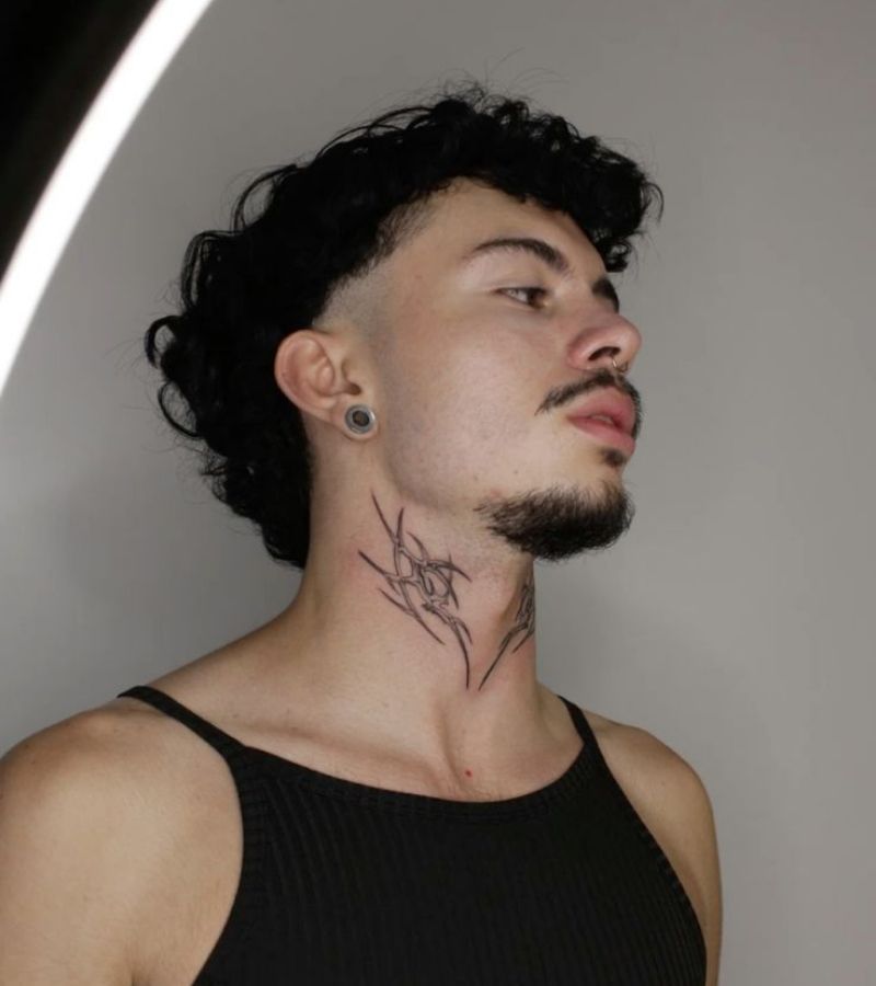 side neck tattoos male