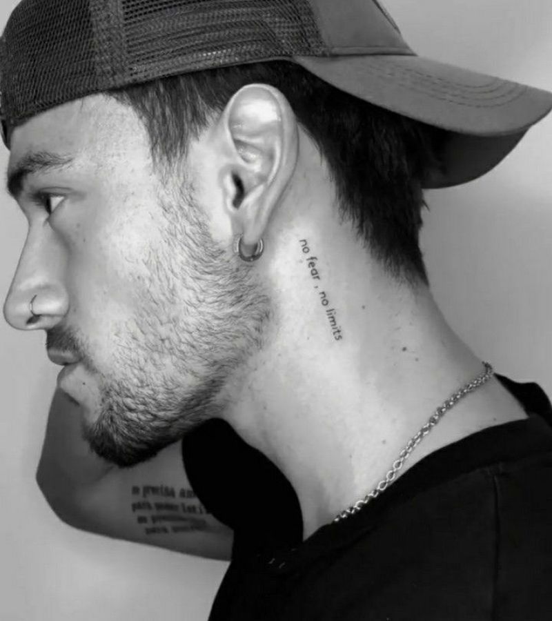 side neck tattoos male