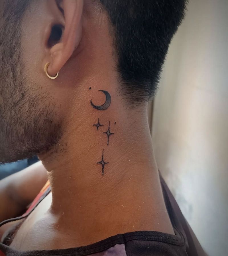 side neck tattoos male